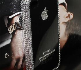 Apple iphone case Crystal iPhone 5 case Bling Bling iPhone 4s case iPhone 4 cover Back case Simple Fashion iPhone cover Handmade iPhone5