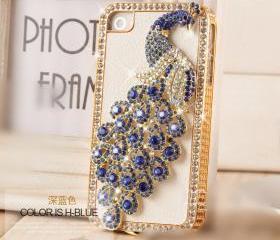 Luxury Leather case Iphone 4 case Handmade Iphone4S case cover Diamond crystal Iphone 5G case samsung I9300 SIII